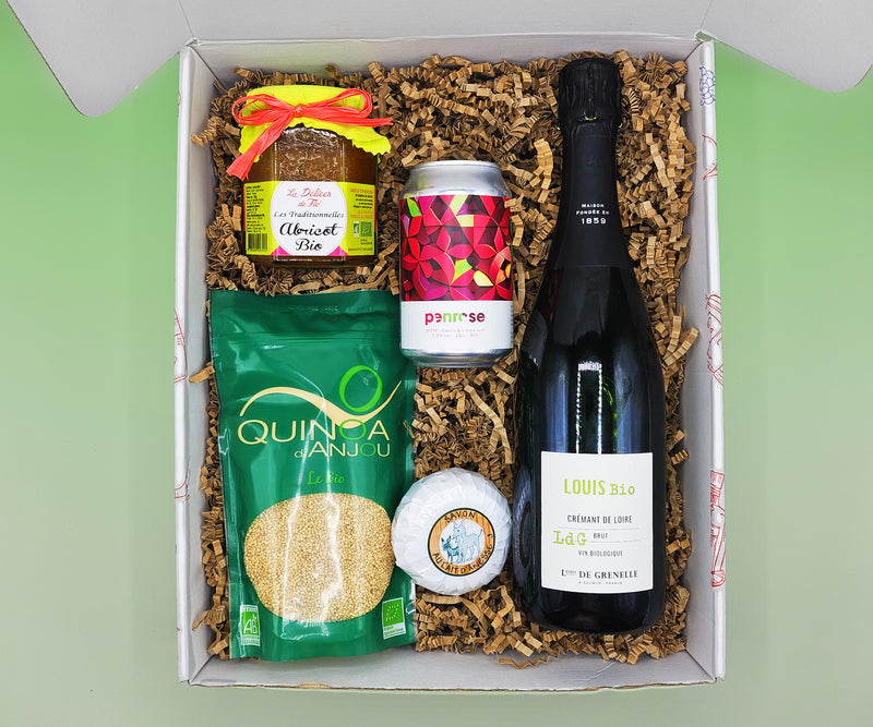 Les produits biologique 2 - Box Bio - Les Box Angevines - Quinoa d'Anjou - Crémant de Loire - Confitures bio - Bières Penrose - Savon bio