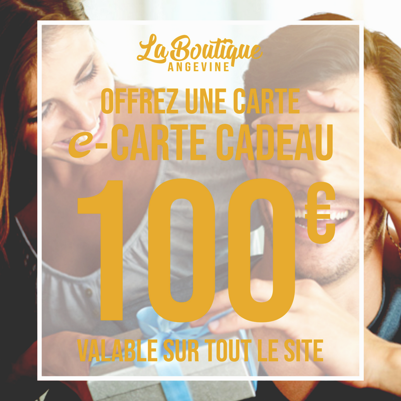 Angers - Carte cadeau La Boutique Angevine - Offrez l'Anjou - Anniversaire Noël Saint Valentin - Bon d'achat 100€