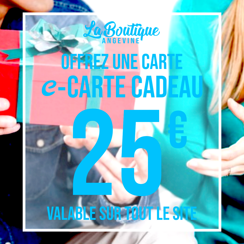 Angers - Carte cadeau La Boutique Angevine - Offrez l'Anjou - Anniversaire Noël Saint Valentin - Bon d'achat 25€