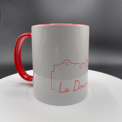 Mug en céramique - La Douceur Angevine Rouge - La Boutique Angevine