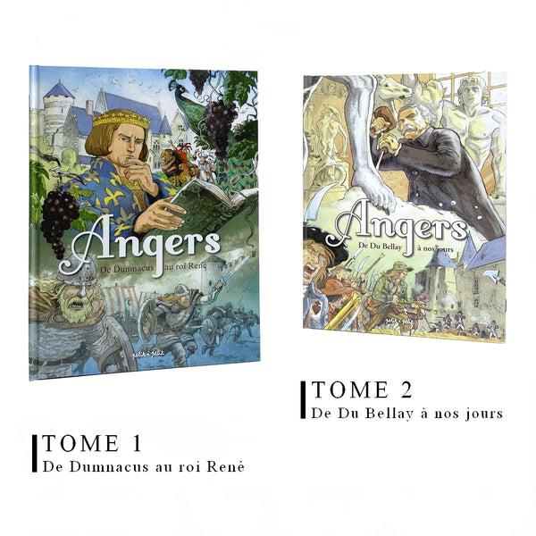 Les BD de l'Histoire d'Angers - TOME 1 ET 2 - Éditions Petit à Petit - La Boutique Angevine