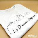 T-shirt Homme - "La Douceur Angevine" Blanc - La Boutique Angevine